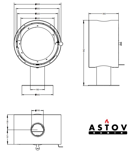 Astov D600 чертёж