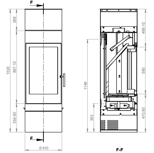 Печь EMBER София 552 XL чертёж 1